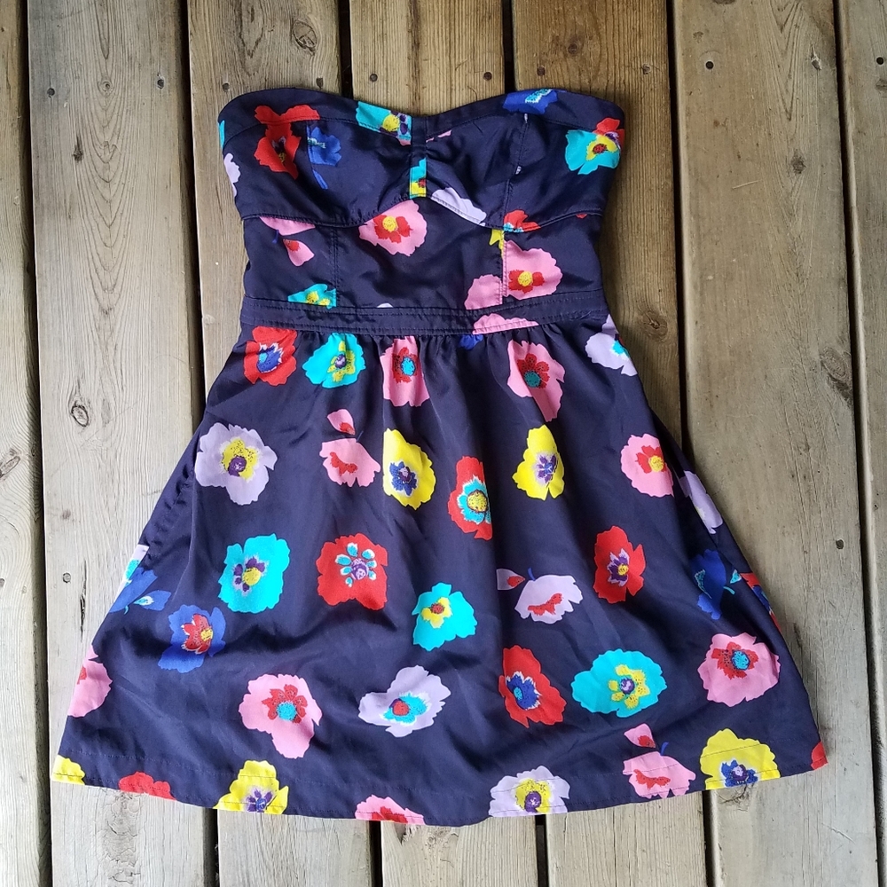 American Eagle virbrant colored floral dress